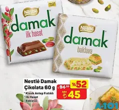 NESTLE DAMAK ÇİKOLATA 60 G
